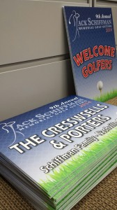 Coroplast signs for charity golf event!