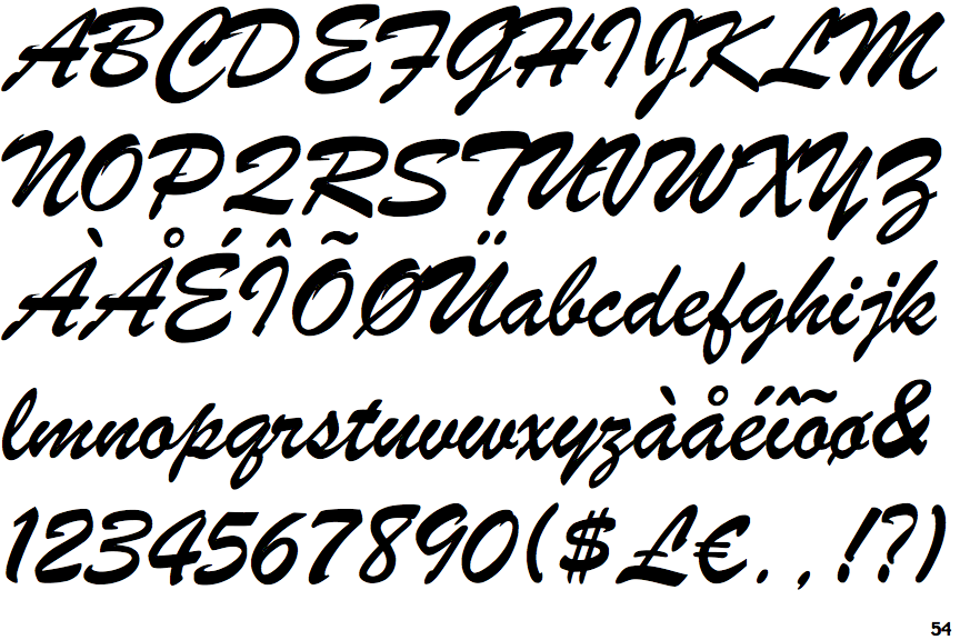 Brush Script font