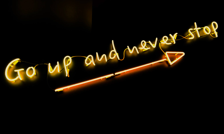 Neon motivational sign