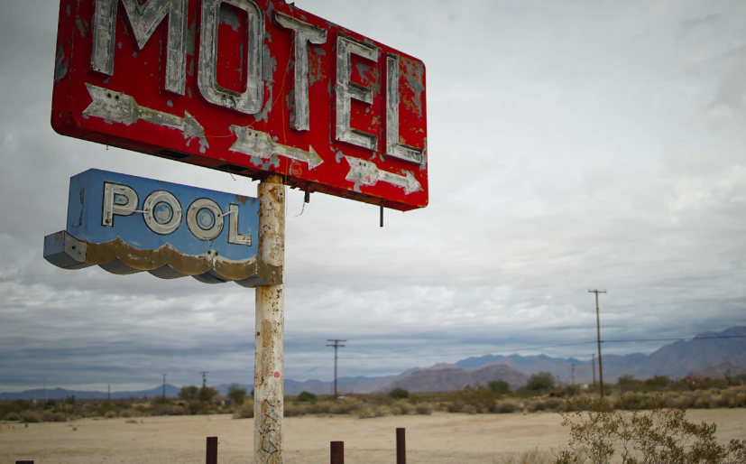 Old motel sign