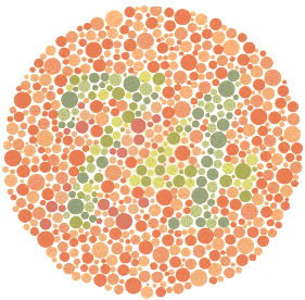 Ishihara test for color blindness