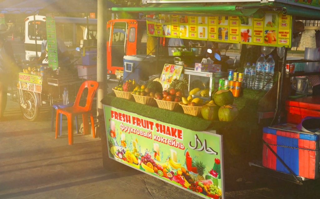 Fruit stall banner